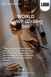 World letter writing day design Template | PosterMyWall