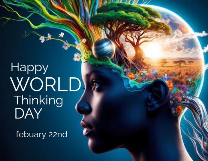 Copy of Typographic World Thinking Dat Flyer (us Letter) | PosterMyWall