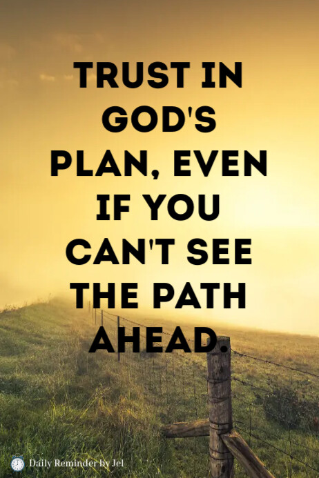 Typographic Yellow Motivational God Poster Template | PosterMyWall