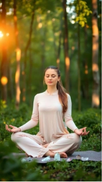 Typographic Yoga Digital Display (9:16) template