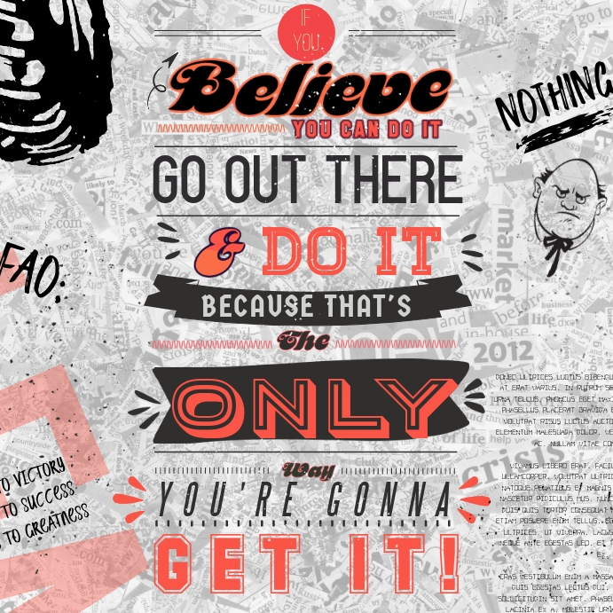 Typographical Newspaper Quote Template Postermywall Typographical Newspaper Quote Template Postermywall