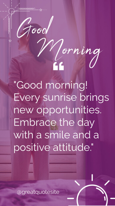 Typography Good Morning Digital Display (9:16 Template | PosterMyWall