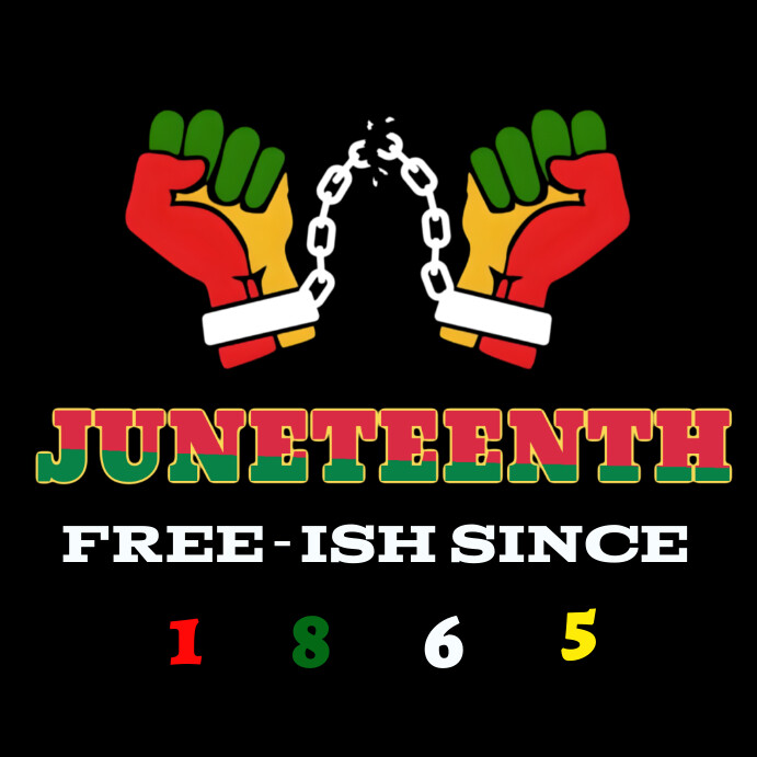 Copy of Typography Juneteenth Celebration Square (1: | PosterMyWall