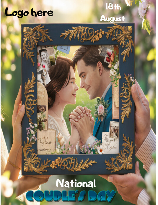 Typography National COUPLE'S DAY post Template | PosterMyWall