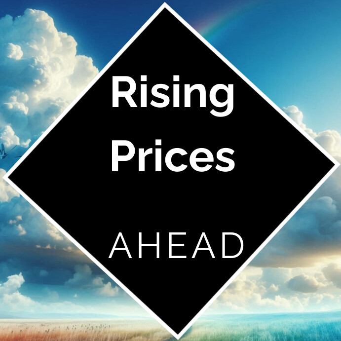 Instagram Rising Graphics Plantilla de Typography Rising Price Flyer Instagram Post | PosterMyWall