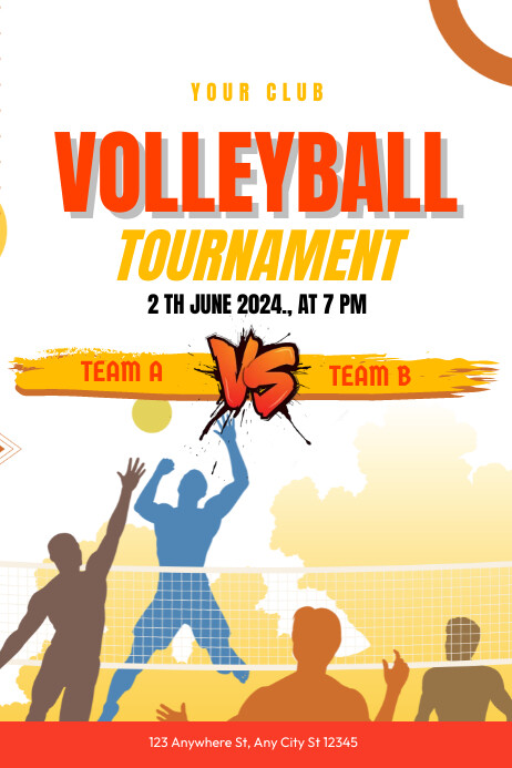 Typography Volleyball Has Poster Template | PosterMyWall