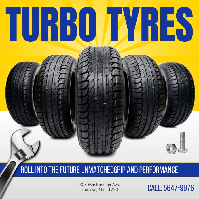 Tyres, Ad Post Instagram template