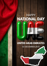 UAE National Day Template 2025. A6