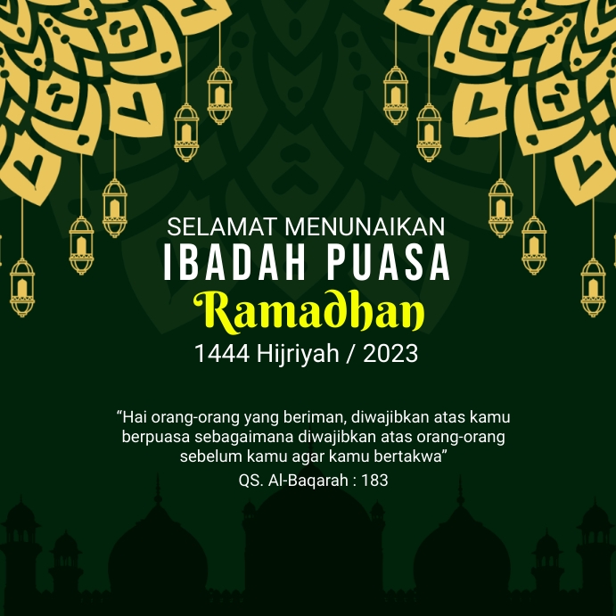 UCAPAN PUASA RAMADHAN Template | PosterMyWall