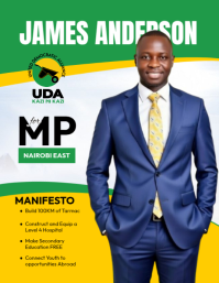 UDA Campaign poster Flyer (US Letter) template