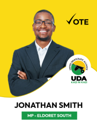 UDA party campaign poster Flyer (US Letter) template