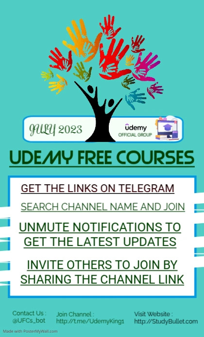 UDEMY FREE COURSES Template | PosterMyWall
