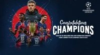 UEFA Champions League 2025 Winner Twitter Post template