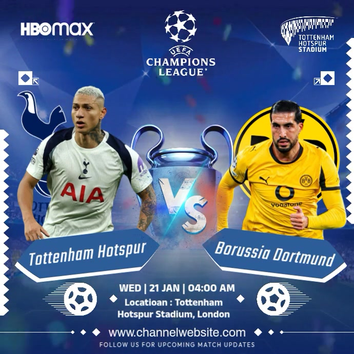UEFA Champions League Template | PosterMyWall