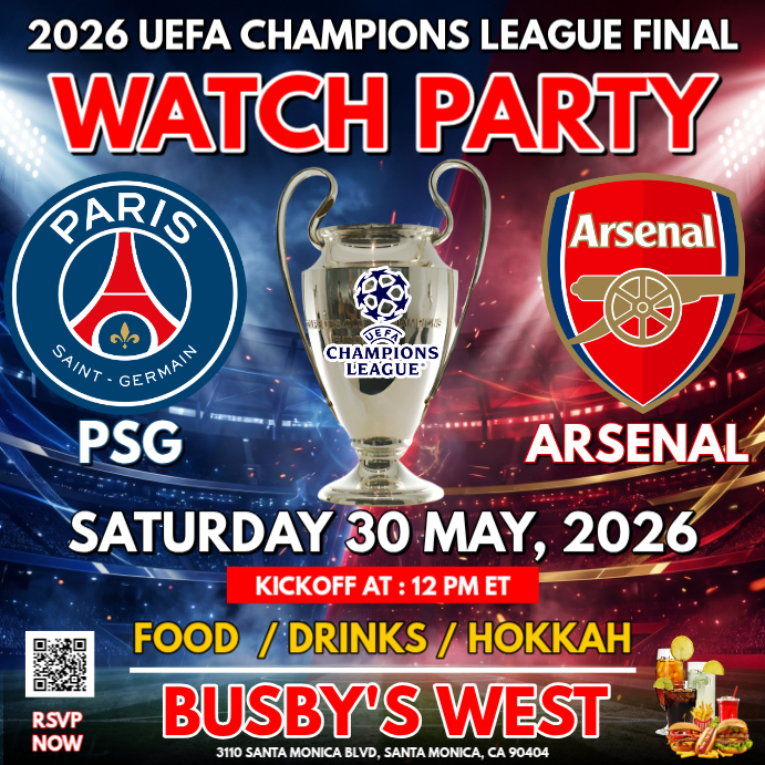 Uefa Champions League Watch Party Template | PosterMyWall