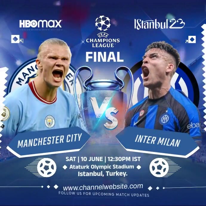 UEFA Champions League Final Post Template | PosterMyWall