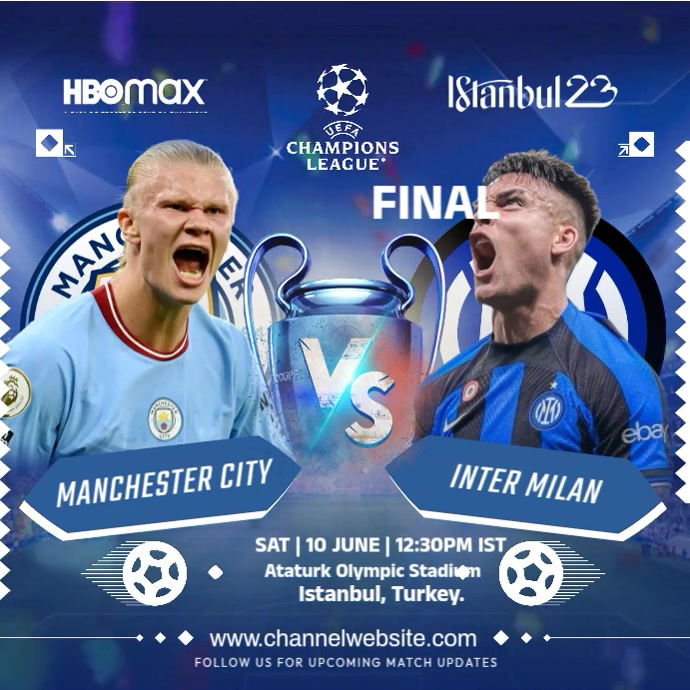 UEFA Champions League Final Post Template PosterMyWall