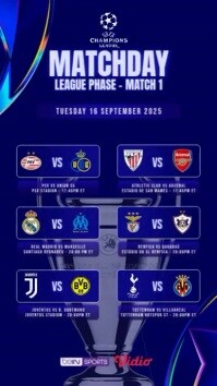 Blu Football Matchday Schedule Reel do Instagram Template