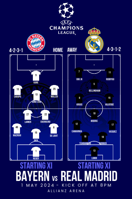 Amazing Champions League Matchday 4 Starting And Possible Line-ups And Team News Artwork for Mobile Amazing Champions League Matchday 4 Starting And Possible Line-ups And Team News Artwork for Mobile