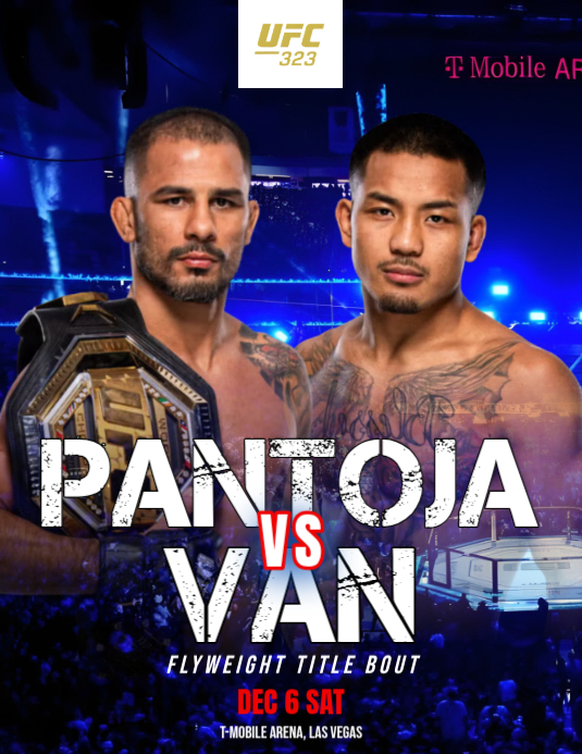Plantilla de Ufc 323 : Alexandre Pantoja Vs Joshua Van Flywight Title ...