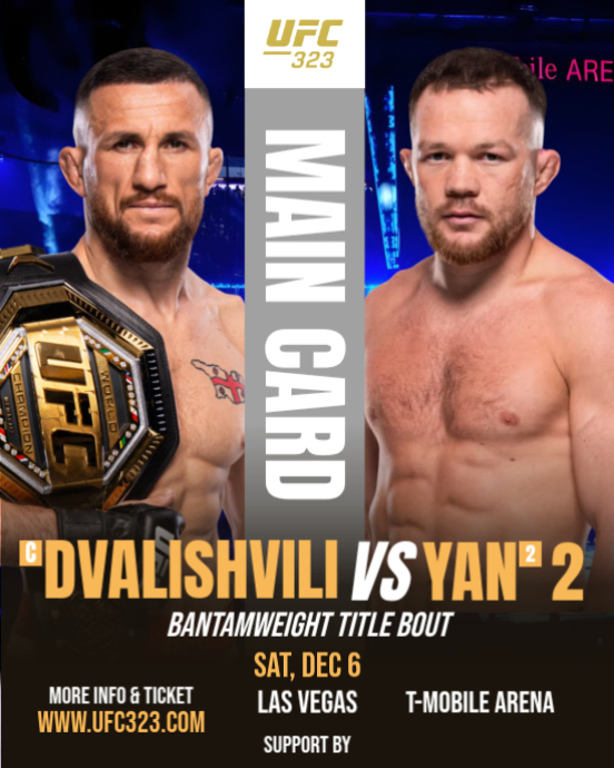 Ufc 323 : Merab Dvalishvili Vs Petr Yan Bantamweight Title Bout ...