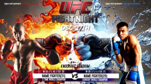 ufc boxing fight youtube thumbnail ad template