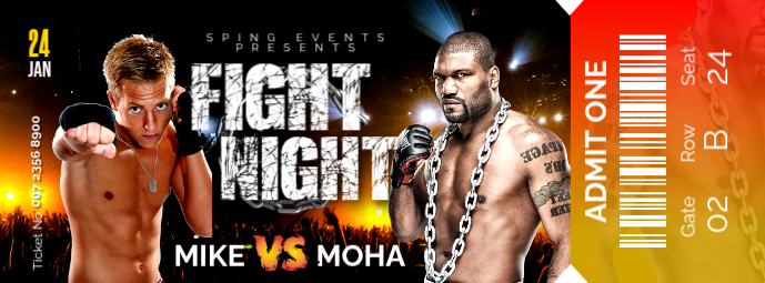 Fight Night Event Template | PosterMyWall