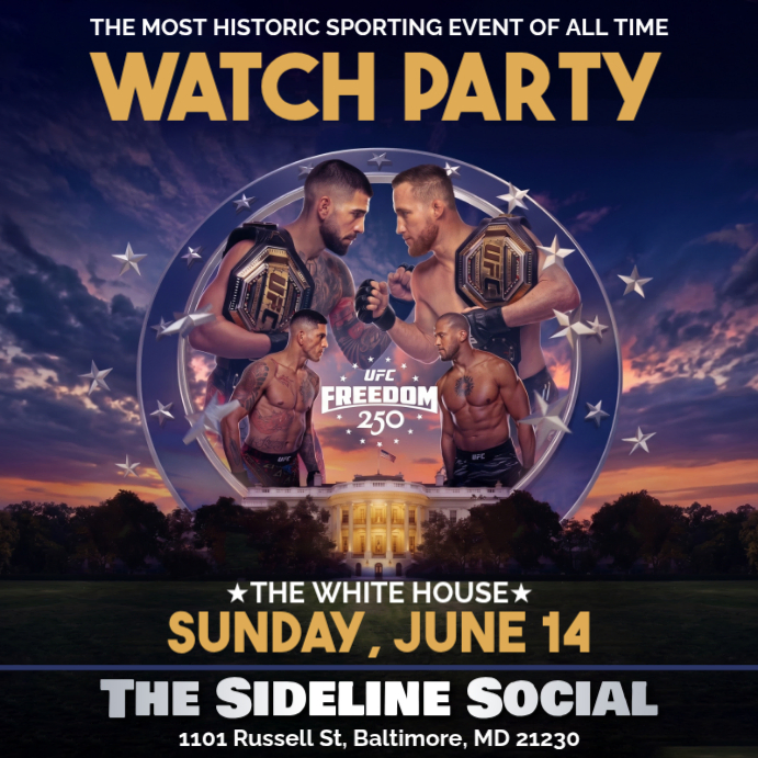 Plantilla de UFC White House Freedom 250 Watch Party Instagram Post ...