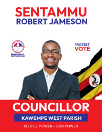 Uganda Councillor elections poster Flyer (US Letter) template
