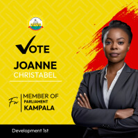 Uganda NRM Campaign Poster โพสต์บน Instagram template
