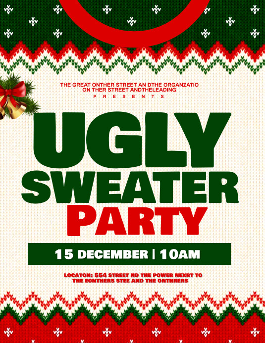 ugly sweater Template PosterMyWall