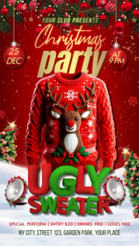 Ugly Sweater Digitalanzeige (9:16) template