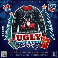 Ugly Sweater Party Banner Publicação no Instagram template