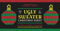 UGLY SWEATER PARTY BANNER ภาพที่แชร์บน Facebook template