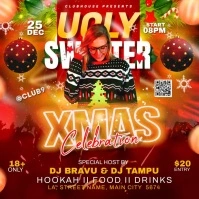 ugly sweater party Square (1:1) template