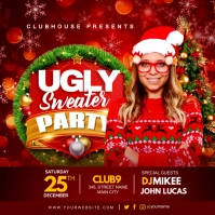 ugly sweater party Instagram Post template