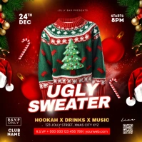 ugly sweater party Instagram Post template