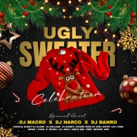 Ugly sweater party Instagram Post template