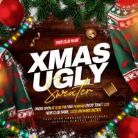 Ugly Sweater Party Instagram Post template