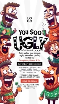 Ugly Sweater Party Story Template