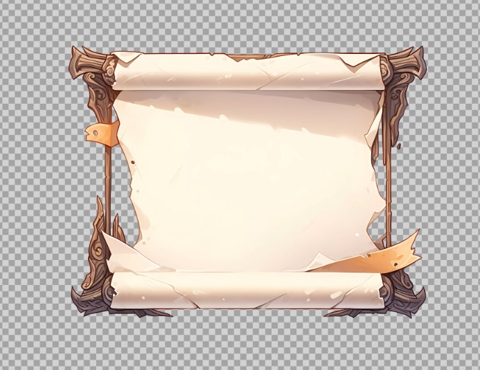 Copy of UI ancient paper parchment scroll | PosterMyWall