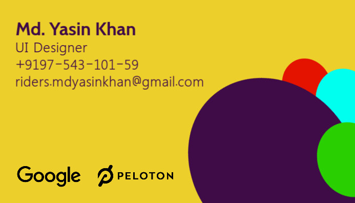 UI/UX Designer Business Card Template | PosterMyWall