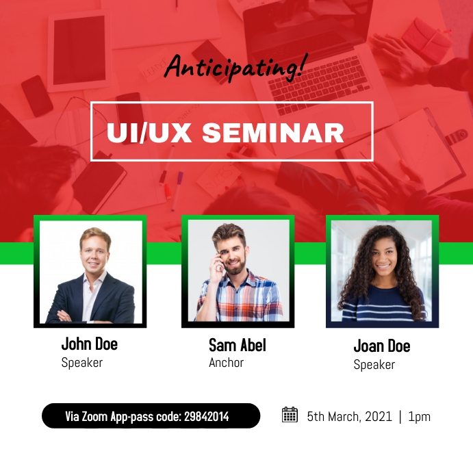 Ui ux event seminar flyer Template | PosterMyWall