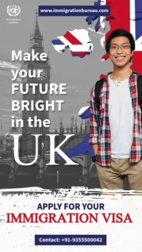 UK generic immigration Instagram story template