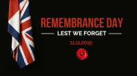 UK Remembrance Day Digital Template Цифровой дисплей (16 : 9)