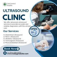 Ultrasound Clinic Instagram Post template