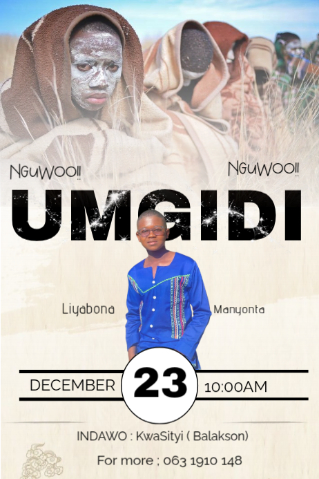 Copy of Umgidi | PosterMyWall