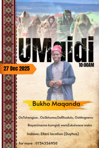 Umgidi Banner 4' × 6' template