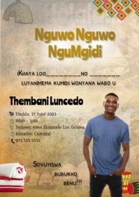 Umgidi Poster A3 template