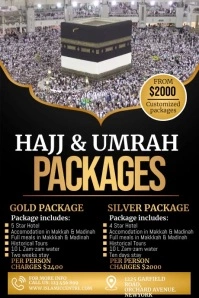 Umrah, Hajj packages, umrah packages Poster template